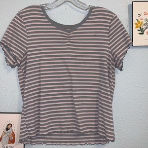 🌺2/$10 Stripped Justice Crop Too